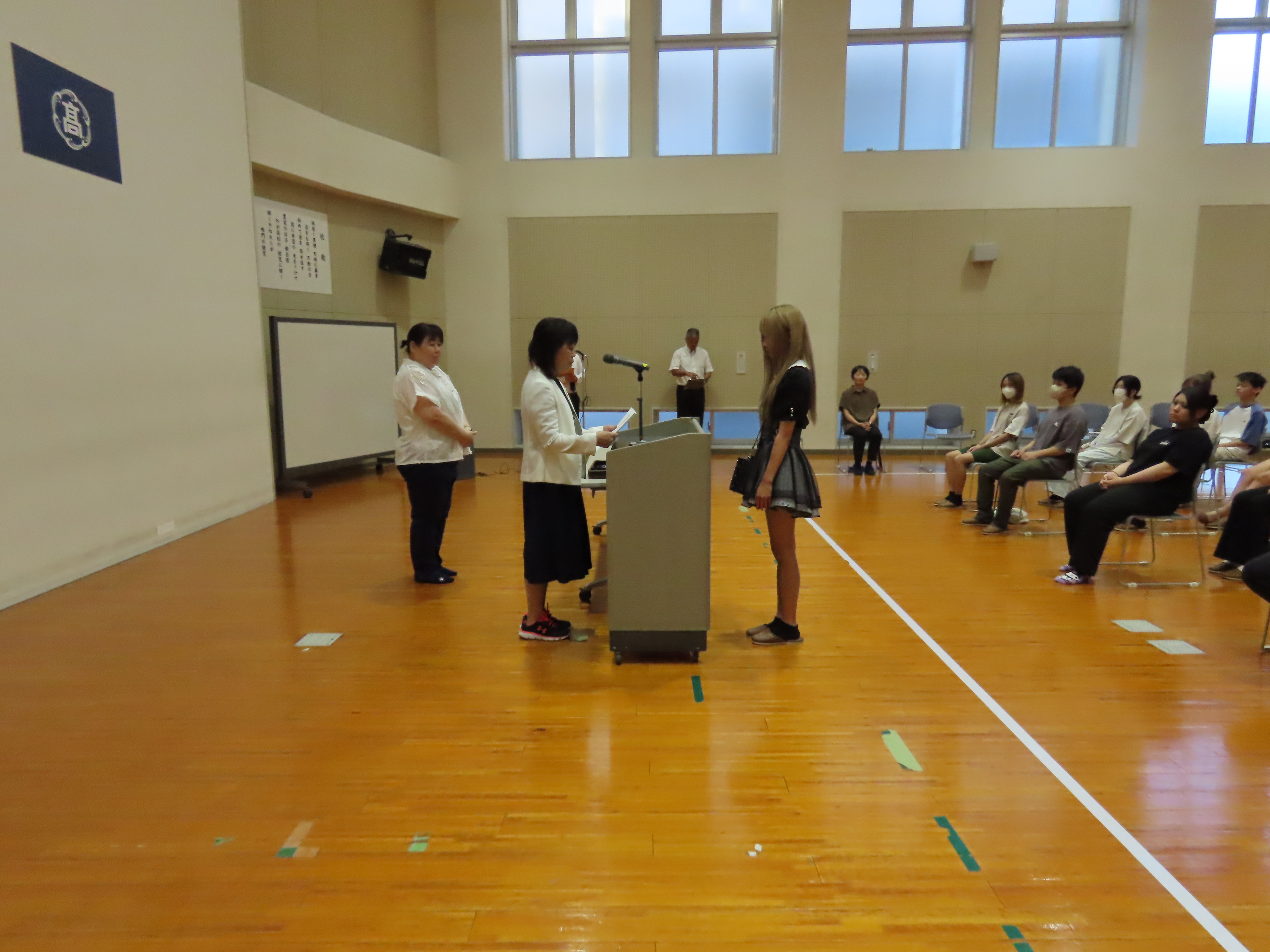 2学期始業式・表彰伝達、表彰披露④