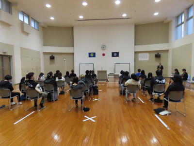 表彰伝達・賞状授与式・終業式・離任式①