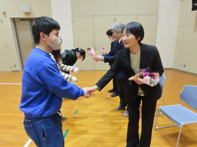 表彰伝達・賞状授与式・終業式・離任式⑩