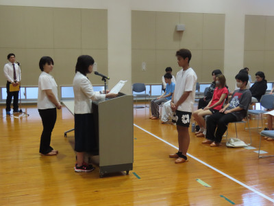 １学期終業式③